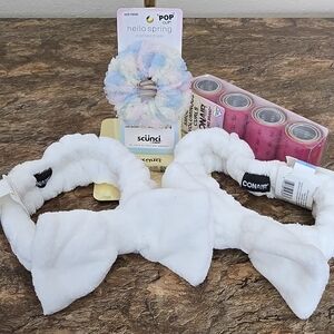 Spa Day Hair Accessory Bundle Set | Conair Headbands Rollers Scunci Scrunchie